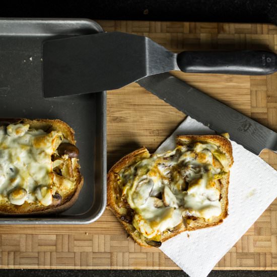 Cheesy Mushroom Artichoke Melt