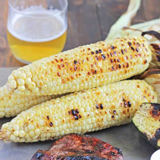 Beer Soaked Corn on the Cob