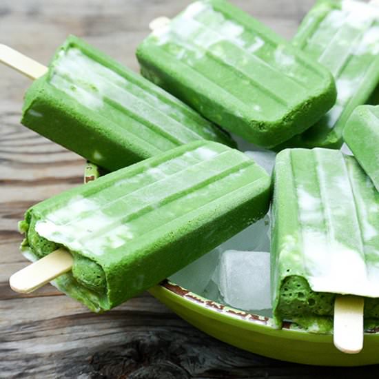 Green Smoothie Breakfast Popsicles