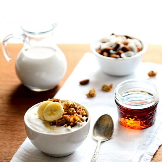 Healthy Maple Nut Granola