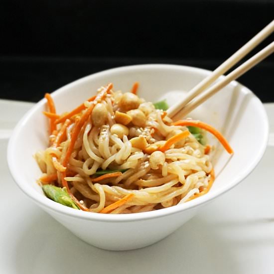 Peanut Sesame Shirataki Noodles