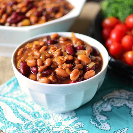 Slow Cooker Baked Beans