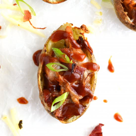 BBQ Chicken Potato Skins