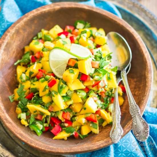 Spicy Mango and Bell Pepper Salsa