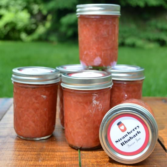 Strawberry Rhubarb Freezer Jam