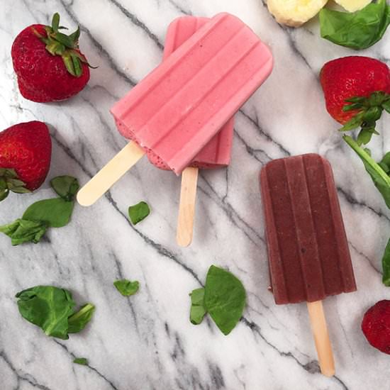 Healthy Green Smoothie Pops