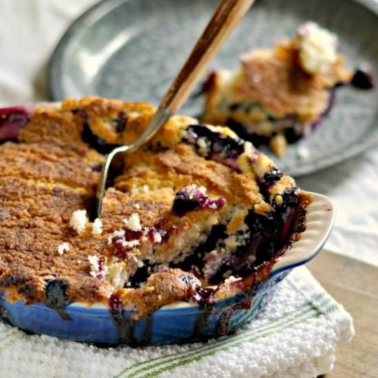 Peach Blueberry Cobbler