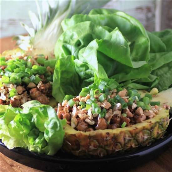 Pineapple Chicken Lettuce Wraps