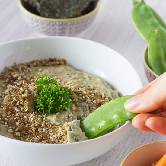 Hazelnut Dukkah Mung Bean Hummus