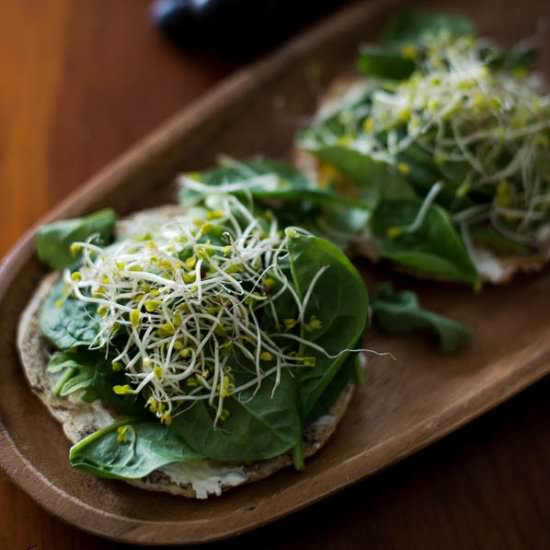 Power Greens + Goat Cheese Sandwich