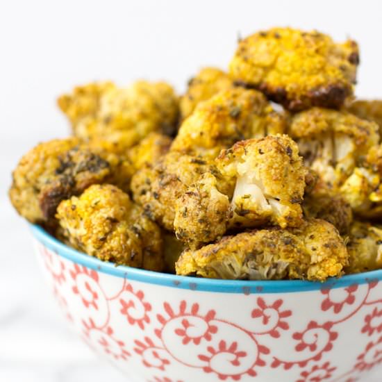 Cauliflower with Turmeric and Mint