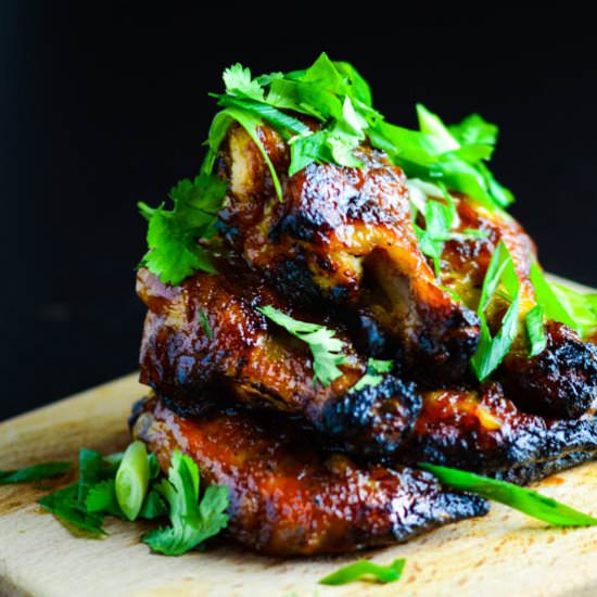 Baked Sticky Tamarind Chicken Wings