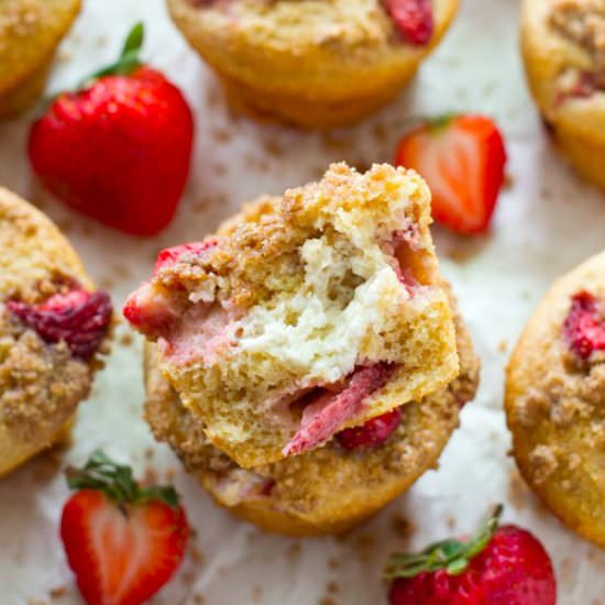 Strawberry Cheesecake Muffins