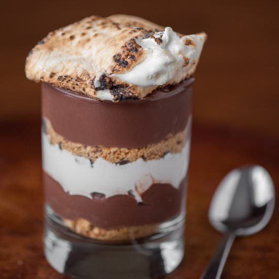 Five Minute Pudding S’mores