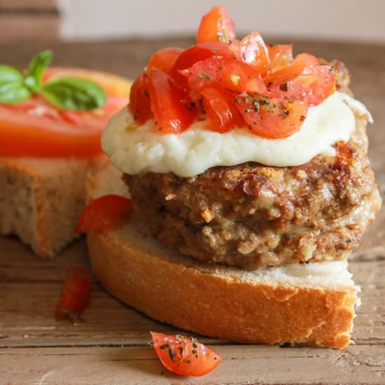 Italian Stuffed Burgers