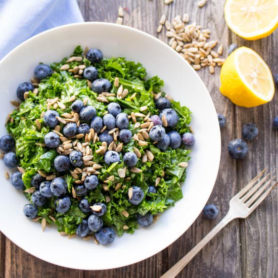 Kale + Blueberry Salad
