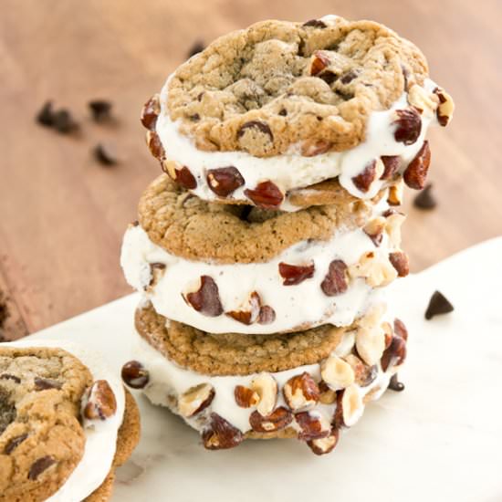 Hazelnut Latte Ice Cream Sandwich