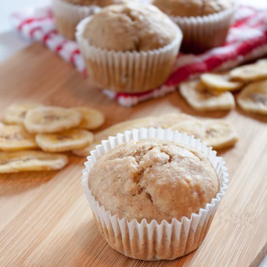 Rustic Banana Muffins