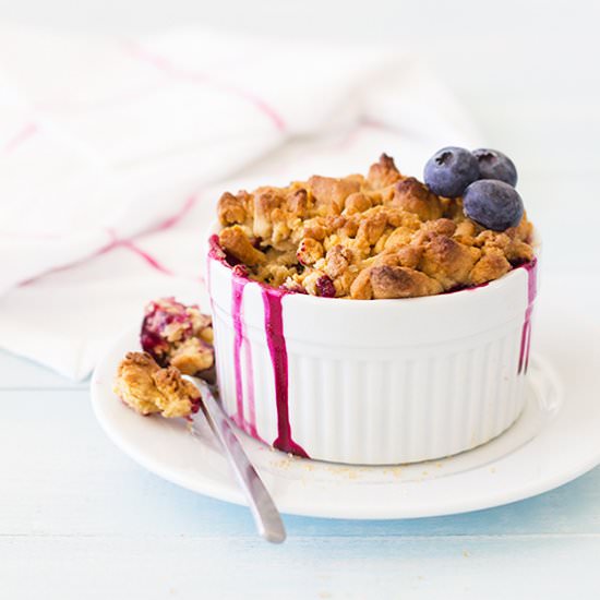 Whole Wheat Mixed Berry Cobblers