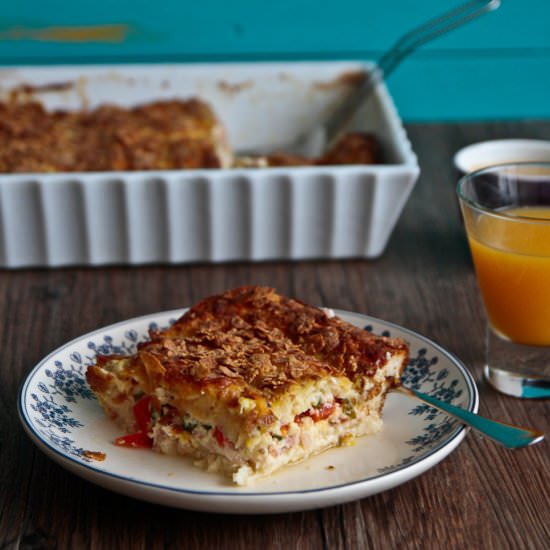 Breakfast Baked Egg Souffle