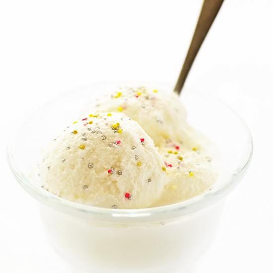 Eggless Vanilla Ice Cream
