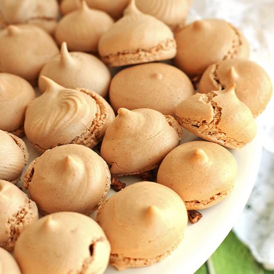 Cardamom and Cocoa Meringues