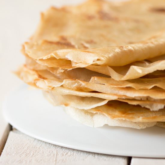 2 Ingredient Vegan Crêpes
