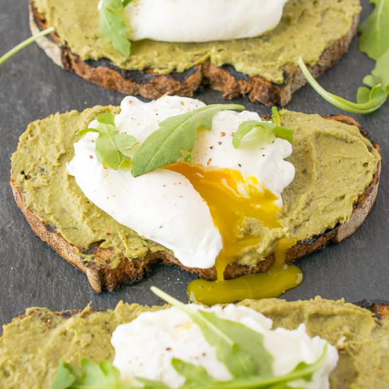 Avocado Artichoke Poached Egg