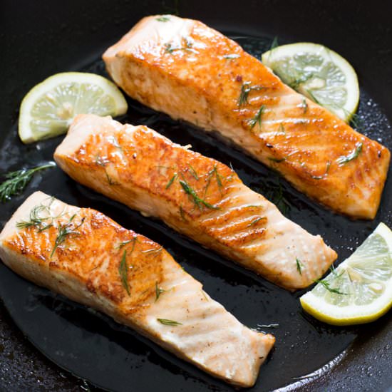 Easy Pan Fried Salmon