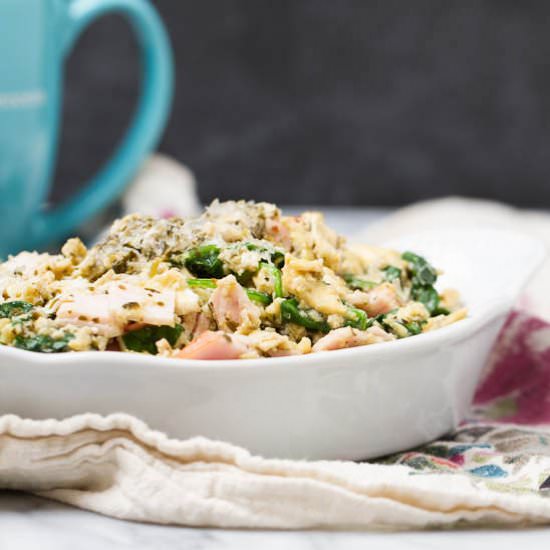 Pesto Parmesan Green Eggs & Ham
