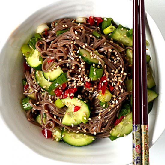 Sesame-Lime Soba Noodles