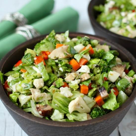 Asian chicken chopped salad