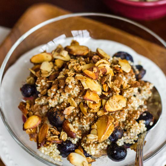 Almond Crunch Quinoa Oatmeal