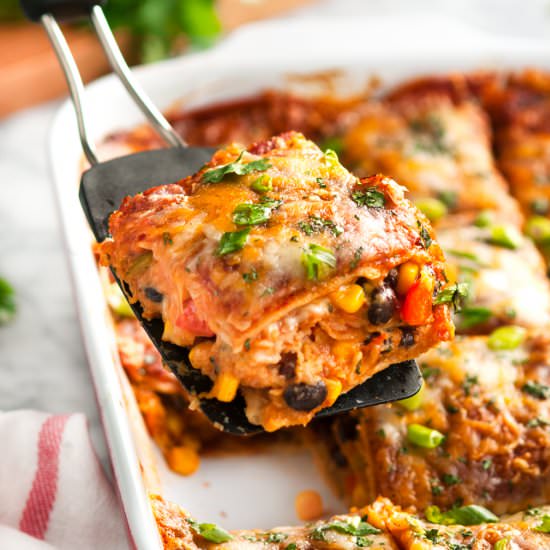Black Bean Enchilada Casserole