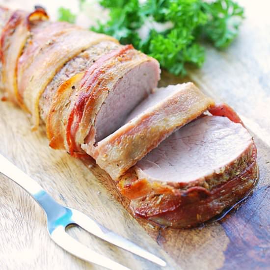 Bacon Wrapped Pork Tenderloin