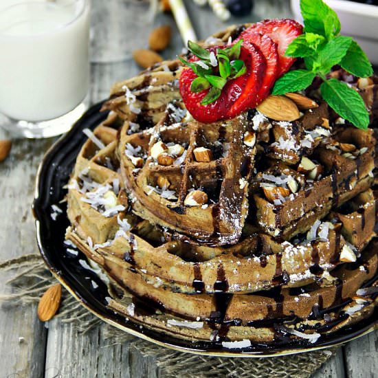 Almond Joy Waffles
