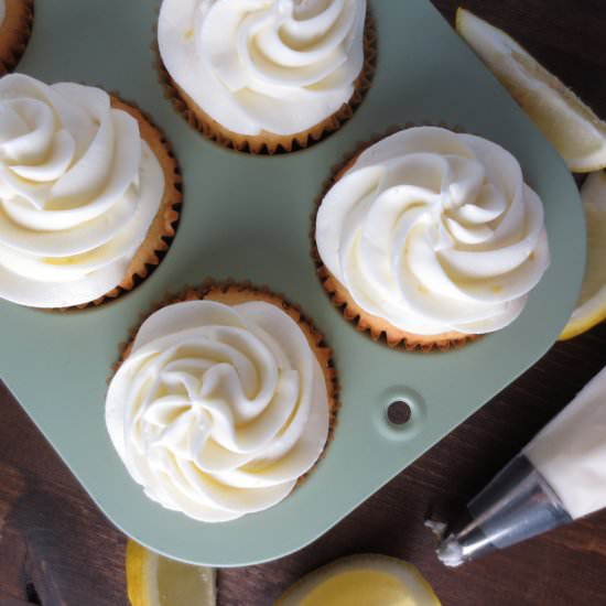Triple Lemon Cupcakes