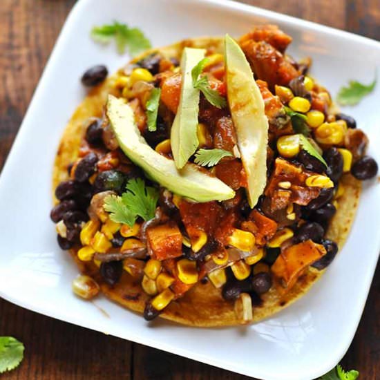 Honey-Lime Sweet Potato Tostada