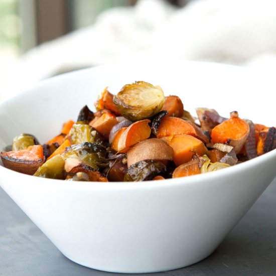 Brussels Sprouts & Sweet Potatoes