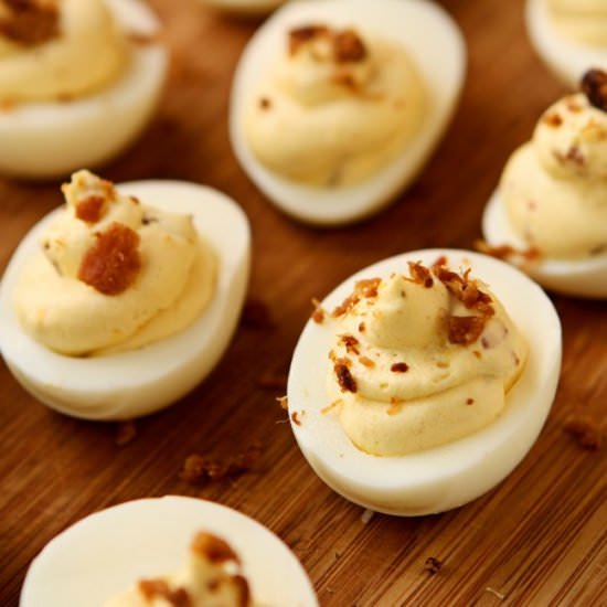 Deviled Eggs with Bacon
