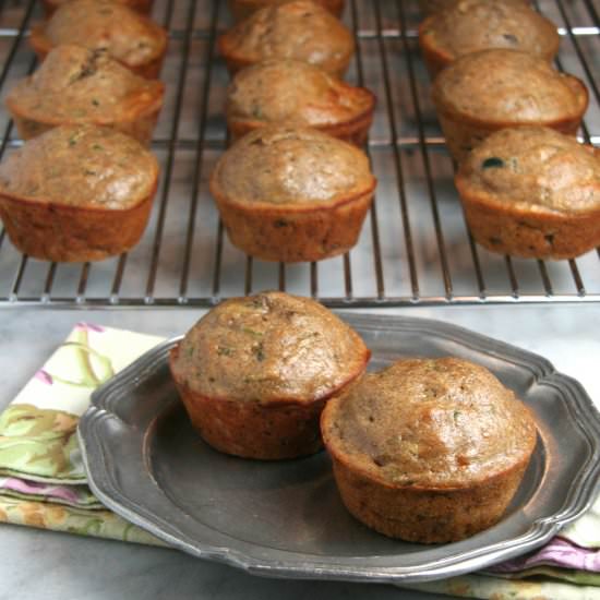 Banana & Zucchini Muffins
