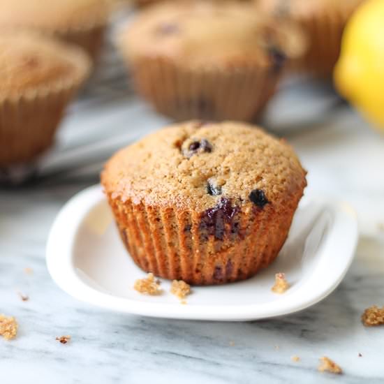 Lemon Berry Spelt Flour Muffins