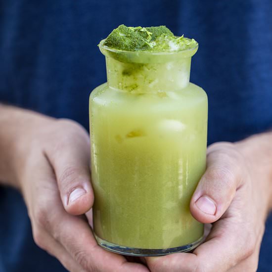 Green cucumber iced tea