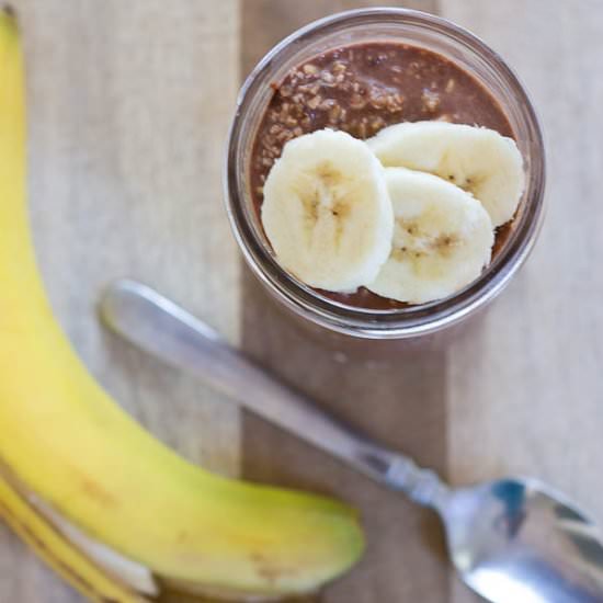 Chocolate Banana Overnight Oats
