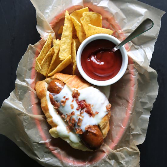 French Croissant Hot Dogs