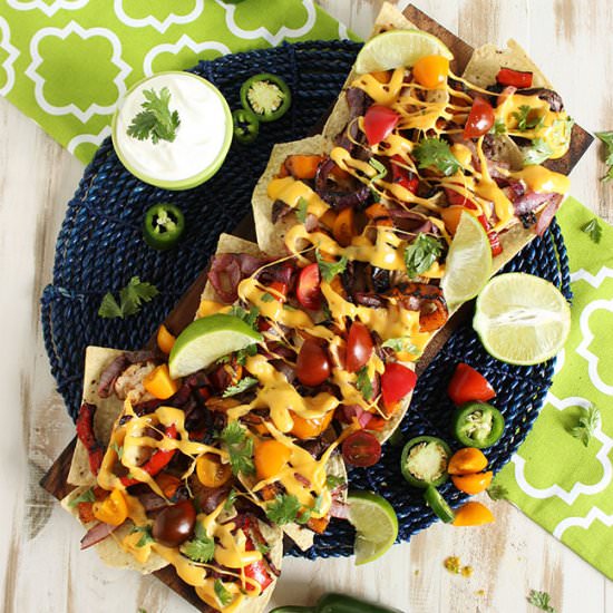 Grilled Fajita Nachos