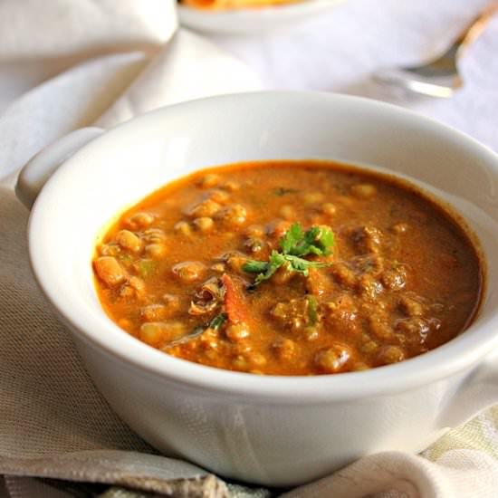 Fresh Black Eyed Beans Curry