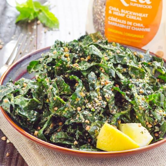 Easy Vegan Kale Caesar Salad