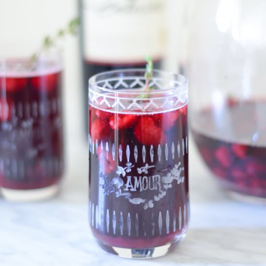 Raspberry Thyme Sangria