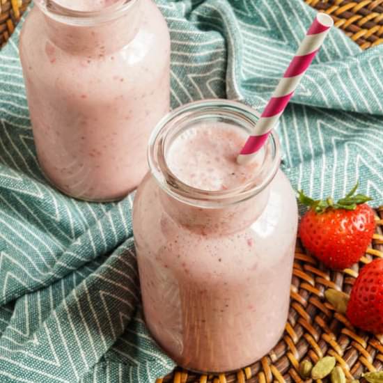Strawberry Cardamom Lassi